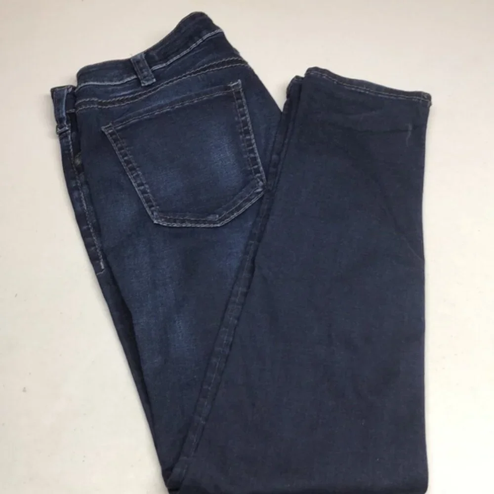 LIKE NEW SILVER SUKI HIGH SUPER SKINNY JEANS 36x31 ⭐️